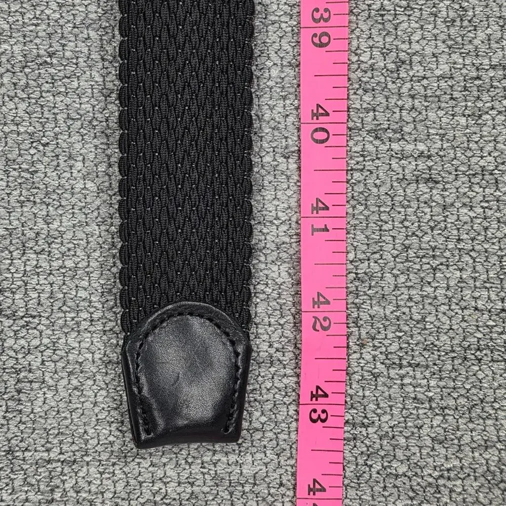 TOMMY BAHAMA MEN’S REVERSIBLE STRETCH WEB BELT – BLACK/GRAY – S/M – 42